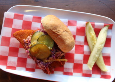Meatless Madison: Adamah’s Nashville ‘Chicken’ Sandwich
